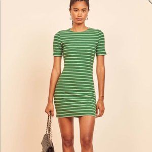 Reformation Kendy Dress (Lucky Stripe, Size S)